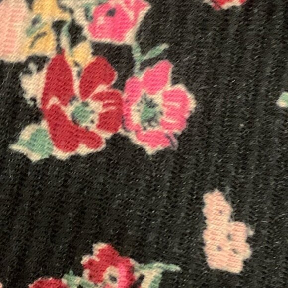 Penningtons Wide Leg Stretch Pleated Floral Culottes Pants - Picture 4 of 8